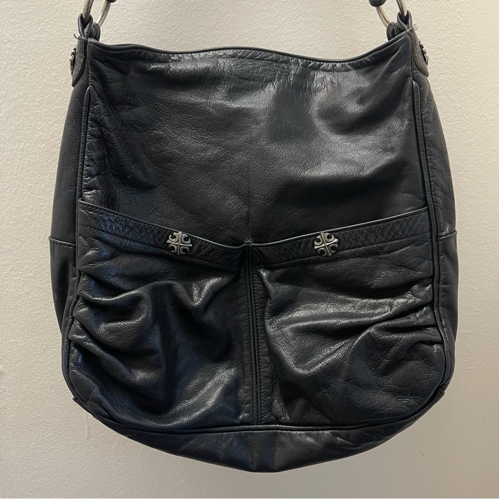 Tylie black leather vintage bag